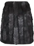Gloria Coelho circular-appliqué mini skirt - Black