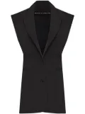 Gloria Coelho stretch gilet - Black