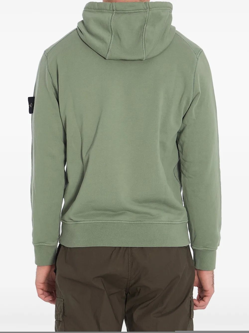Stone Island Fleece hoodie Groen