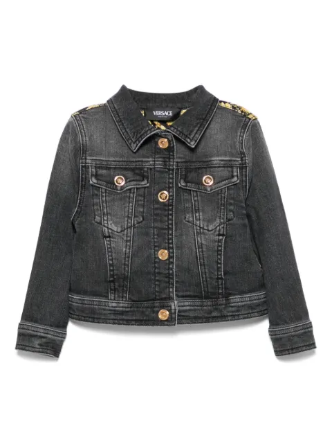 Versace Kids Barocco denim jacket