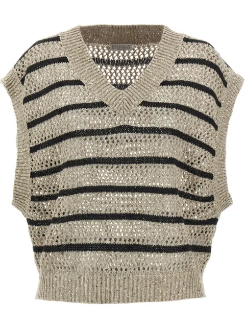 Brunello Cucinelli striped vest