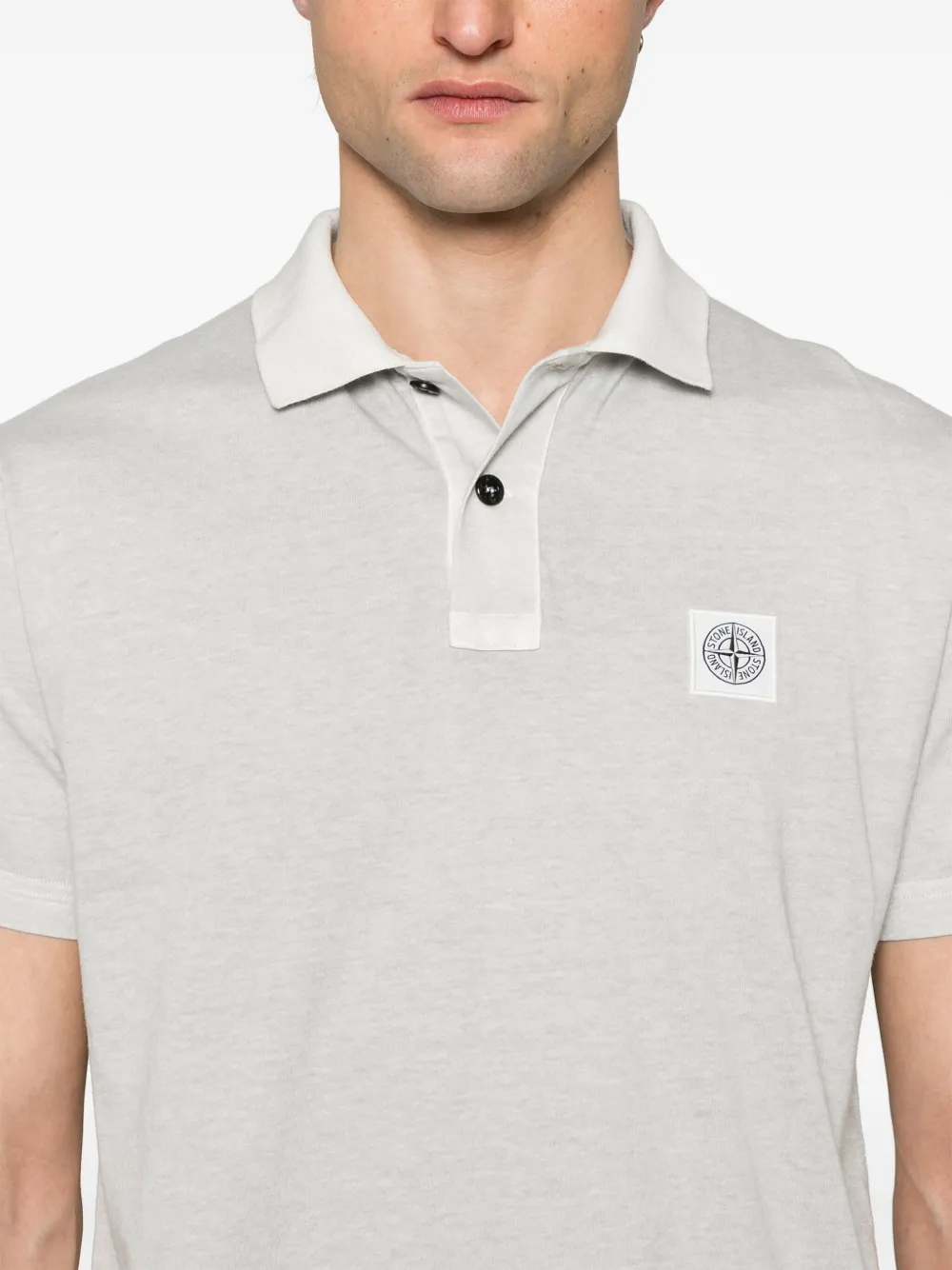 Stone Island Poloshirt met Compass-logopatch Grijs