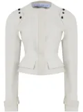 Gloria Coelho detachable-sleeves jacket - White