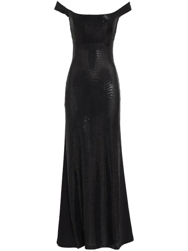 Gloria Coelho Mesh Maxi Dress | Black | FARFETCH