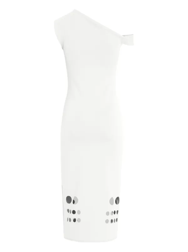 Gloria Coelho Robe En Tissu Stretch Blanc FARFETCH FR