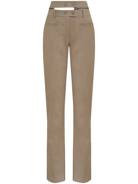 Gloria Coelho double-flare trousers