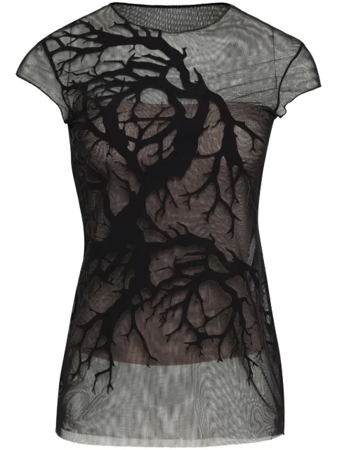 Gloria Coelho playera con detalle de árbol