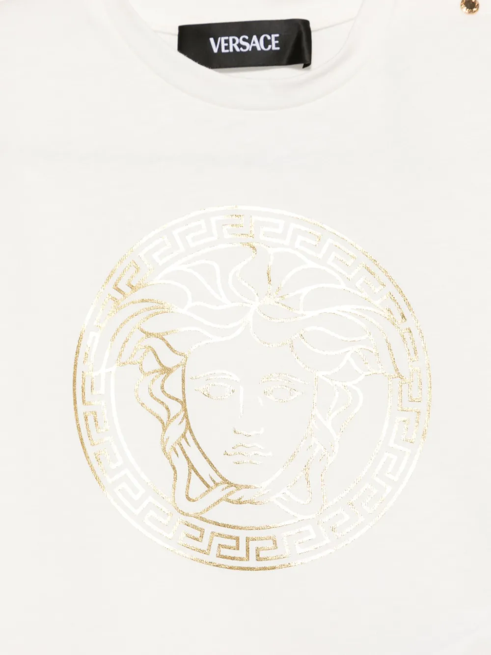 Versace Kids T-shirt met Medusa-print Wit