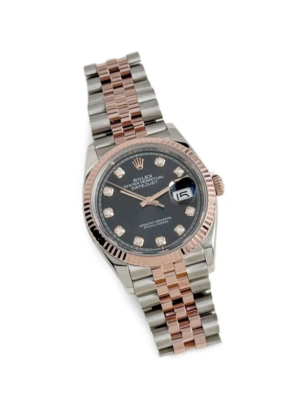Rolex デイトジャスト 36mm | ブラック | FARFETCH JP