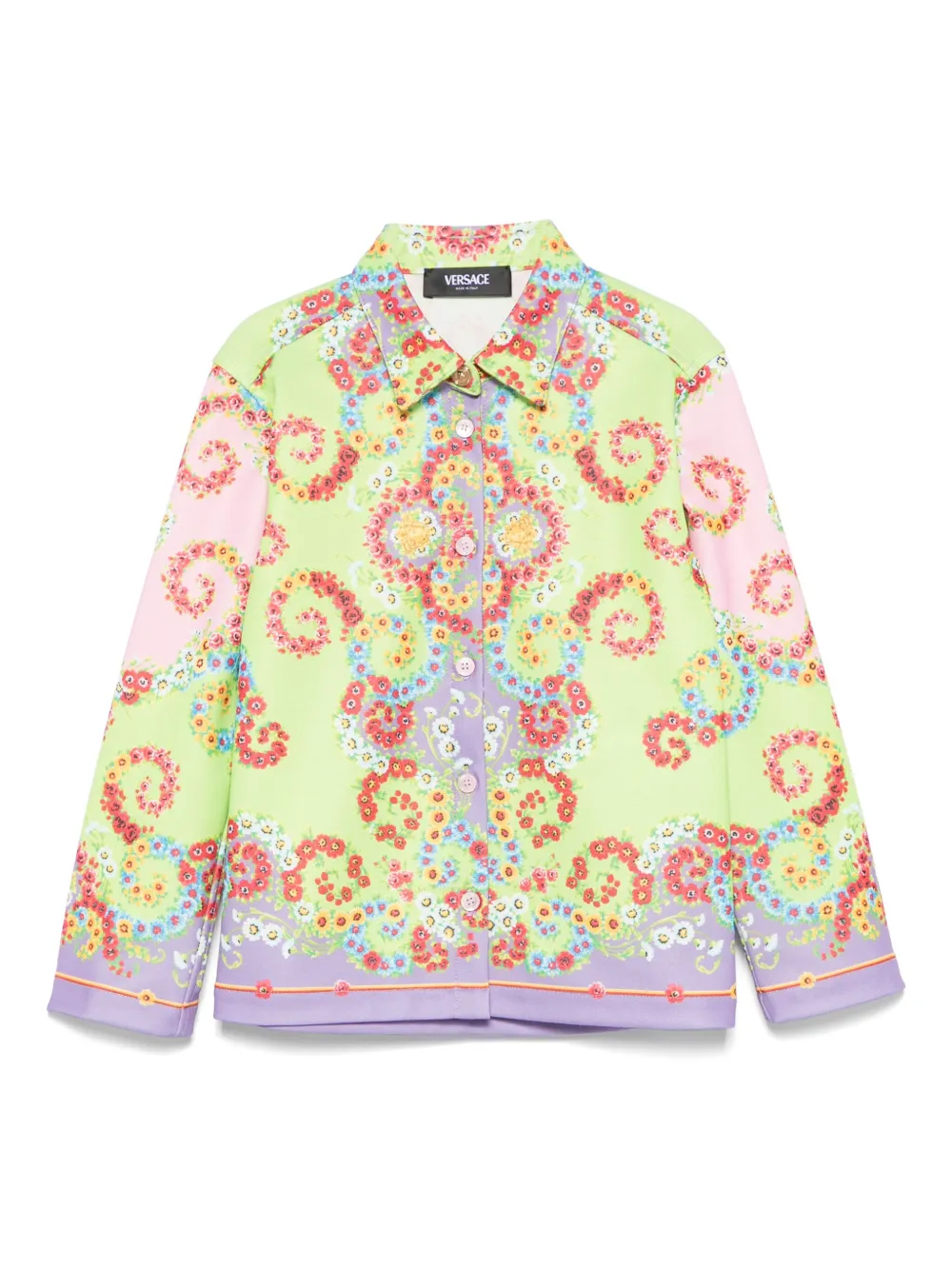 Versace Kids Shirt met print Roze
