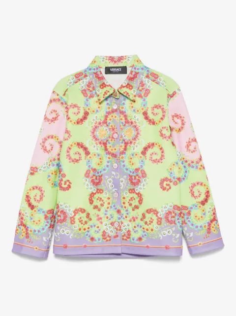 Versace Kids camisa estampada