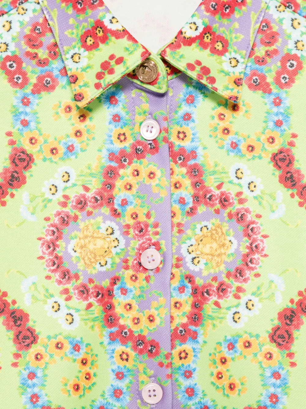 Versace Kids Shirt met print Roze