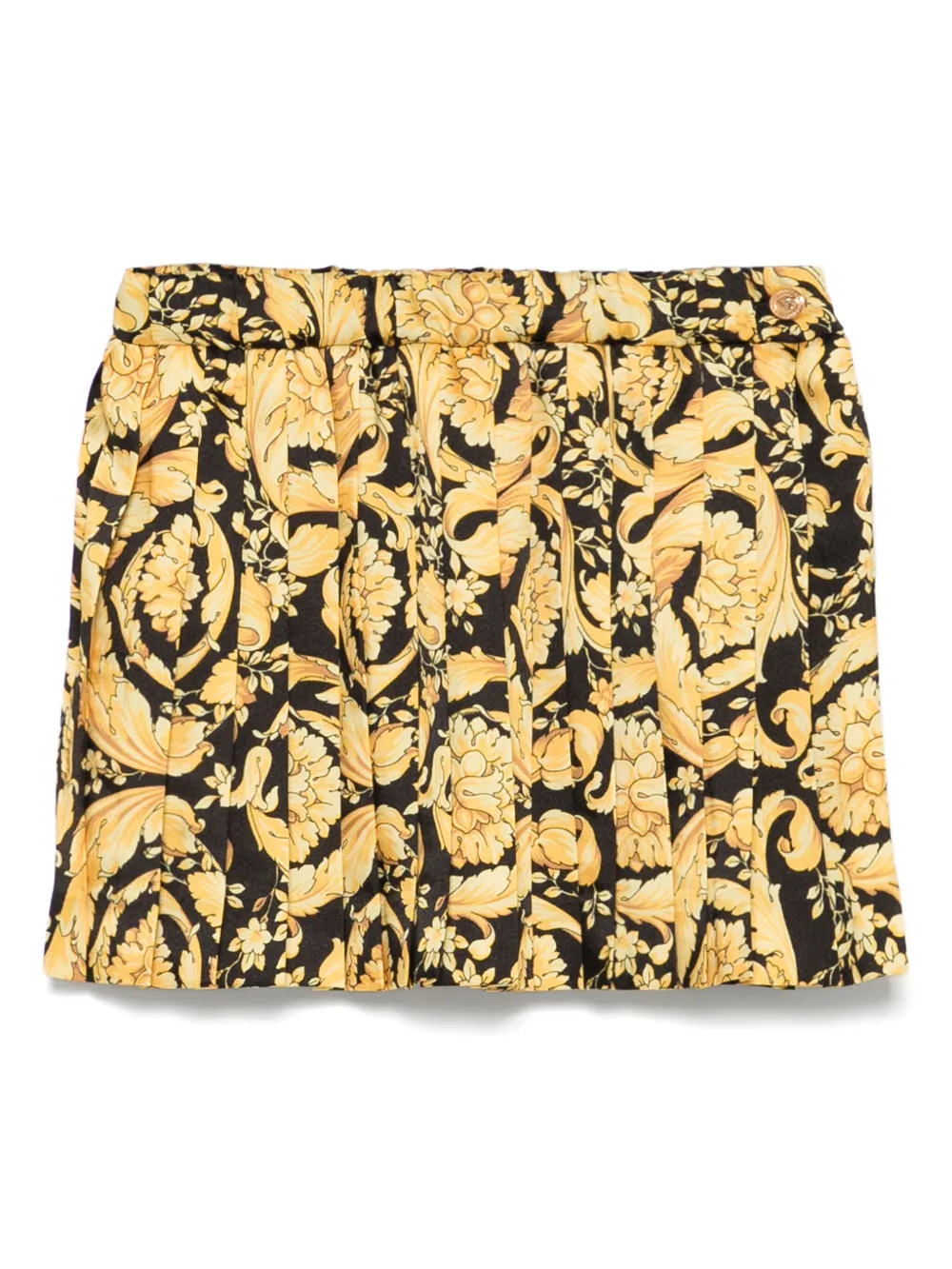 Versace Kids Barocco plooirok Zwart