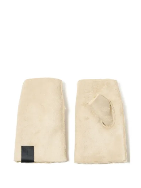 N.HOOLYWOOD 人造皮草无指手套