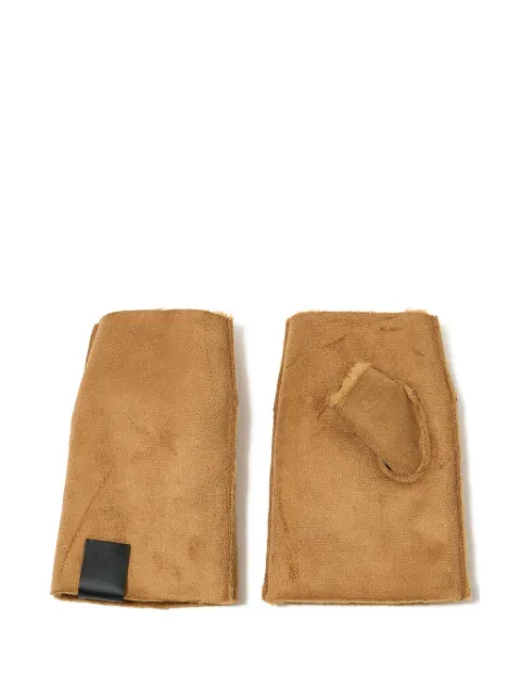 N.HOOLYWOOD 人造皮草无指手套