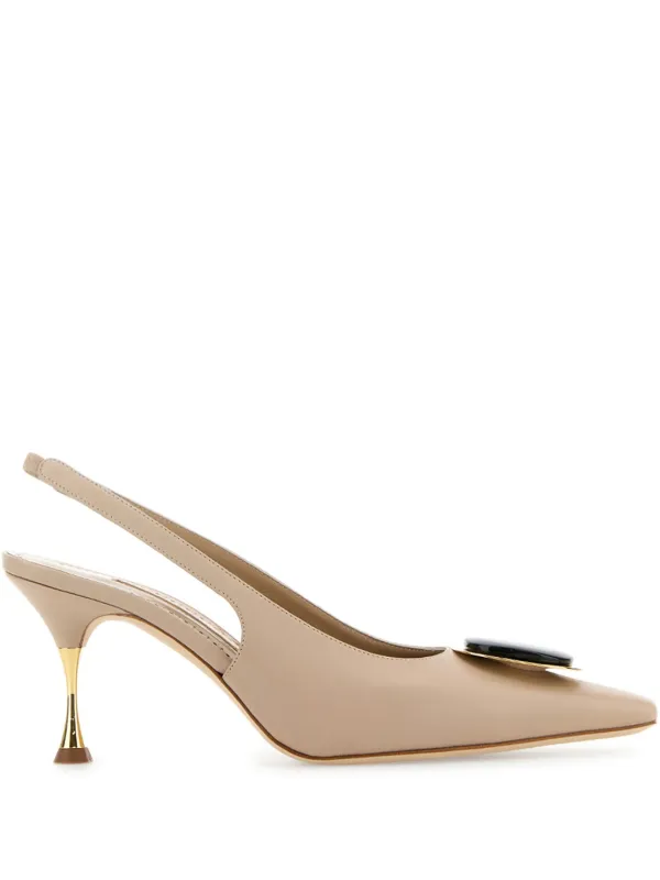 Manolo Blahnik Chiaransli 70mm パンプス | ニュートラル | FARFETCH JP