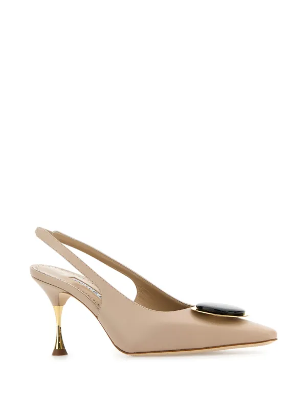 Manolo Blahnik Chiaransli 70mm パンプス | ニュートラル | FARFETCH JP