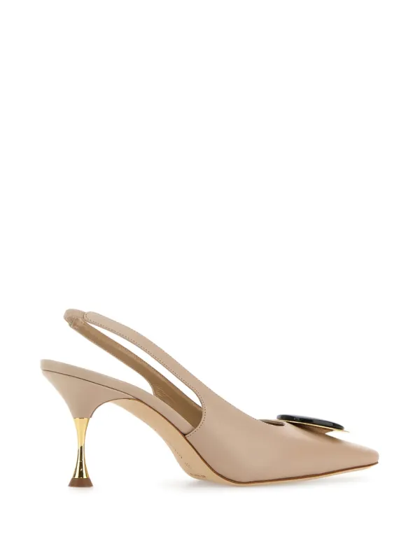 Manolo Blahnik Chiaransli 70mm パンプス | ニュートラル | FARFETCH JP
