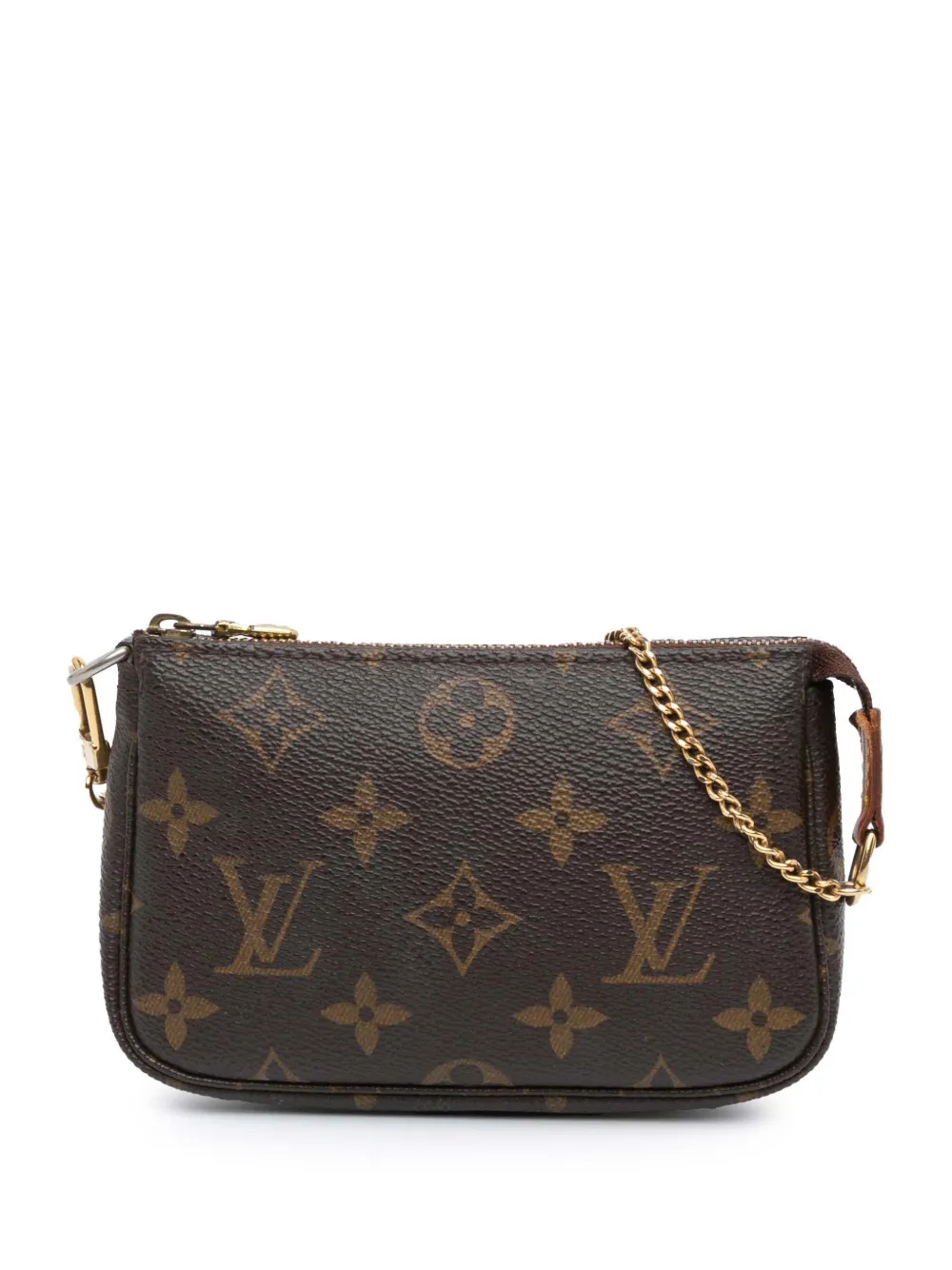 Louis Vuitton Pre-Owned 2007 モノグラム ミニ ポシェット アクセソワール ハンドバッグ - ブラウン Louis Vuitton Pre-Owned 2007 モノグラム ミニ ポシェット アクセソワール ハンドバッグ - ブラウン