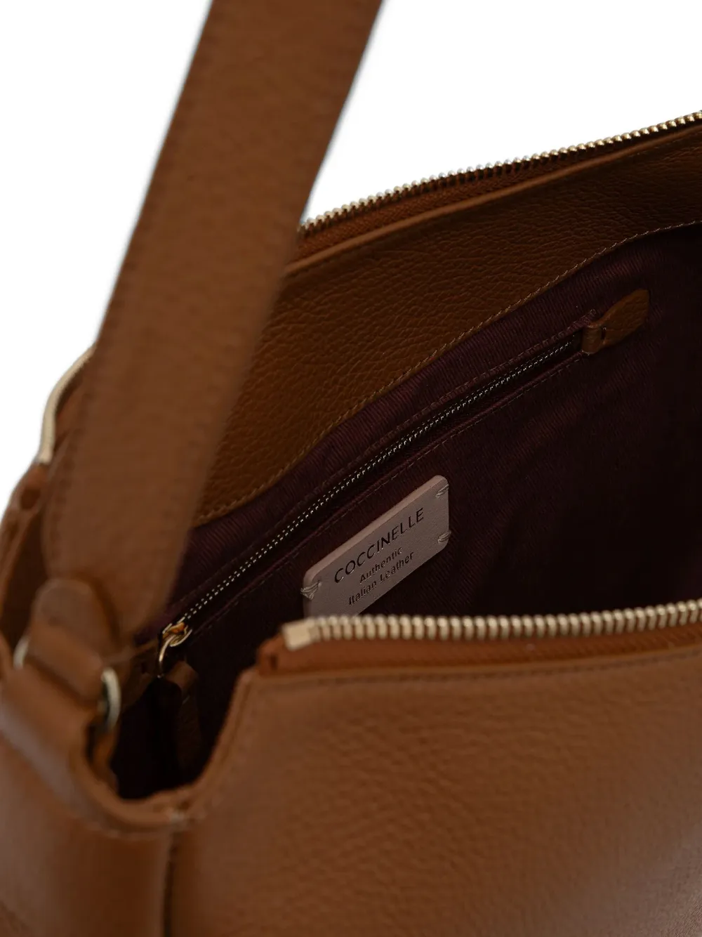 Shop Coccinelle C-easy Shoulder Bag In Brown