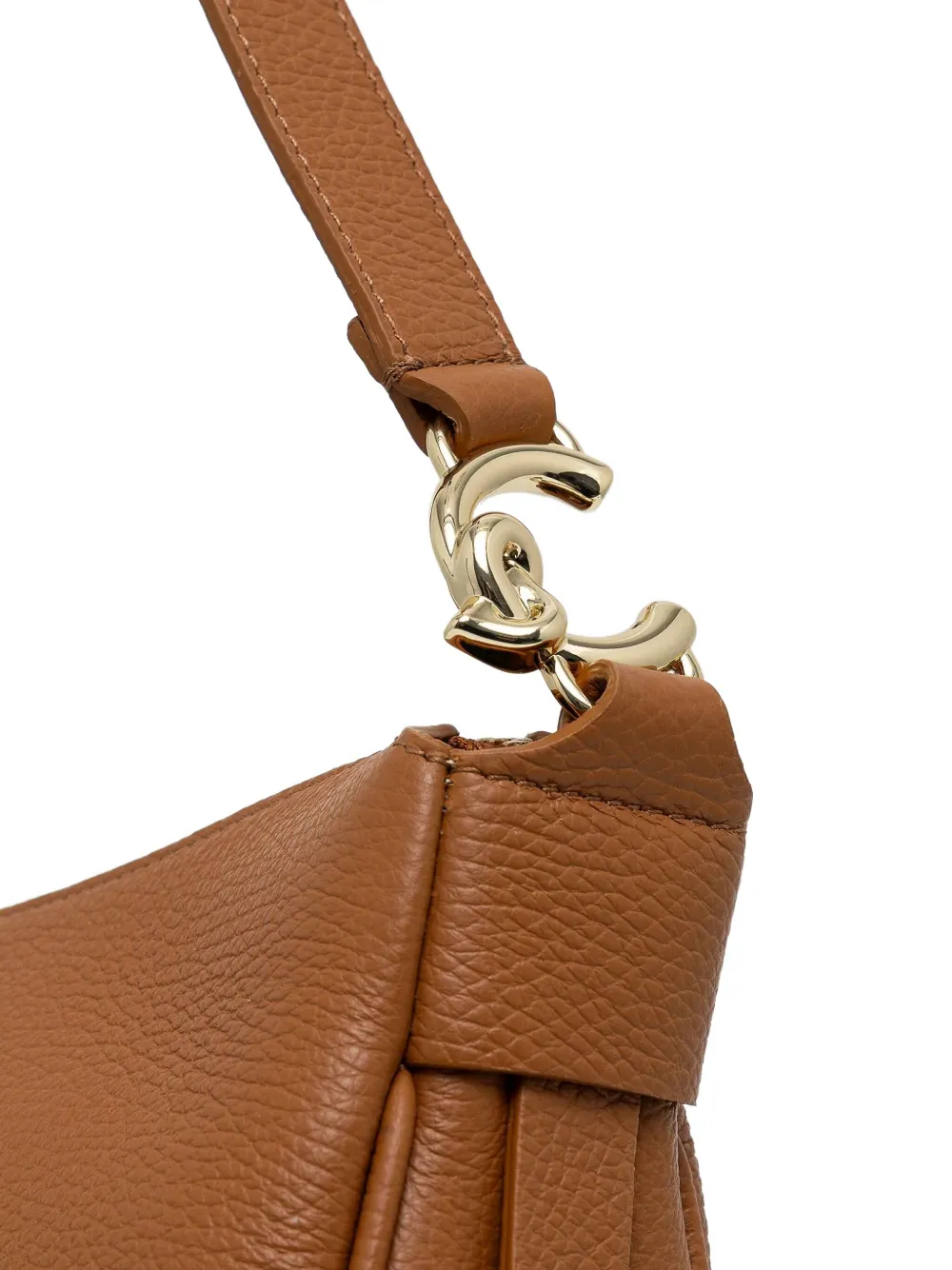 Shop Coccinelle C-easy Shoulder Bag In Brown