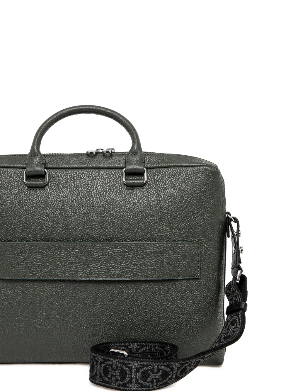 Coccinelle Leren laptoptas Groen