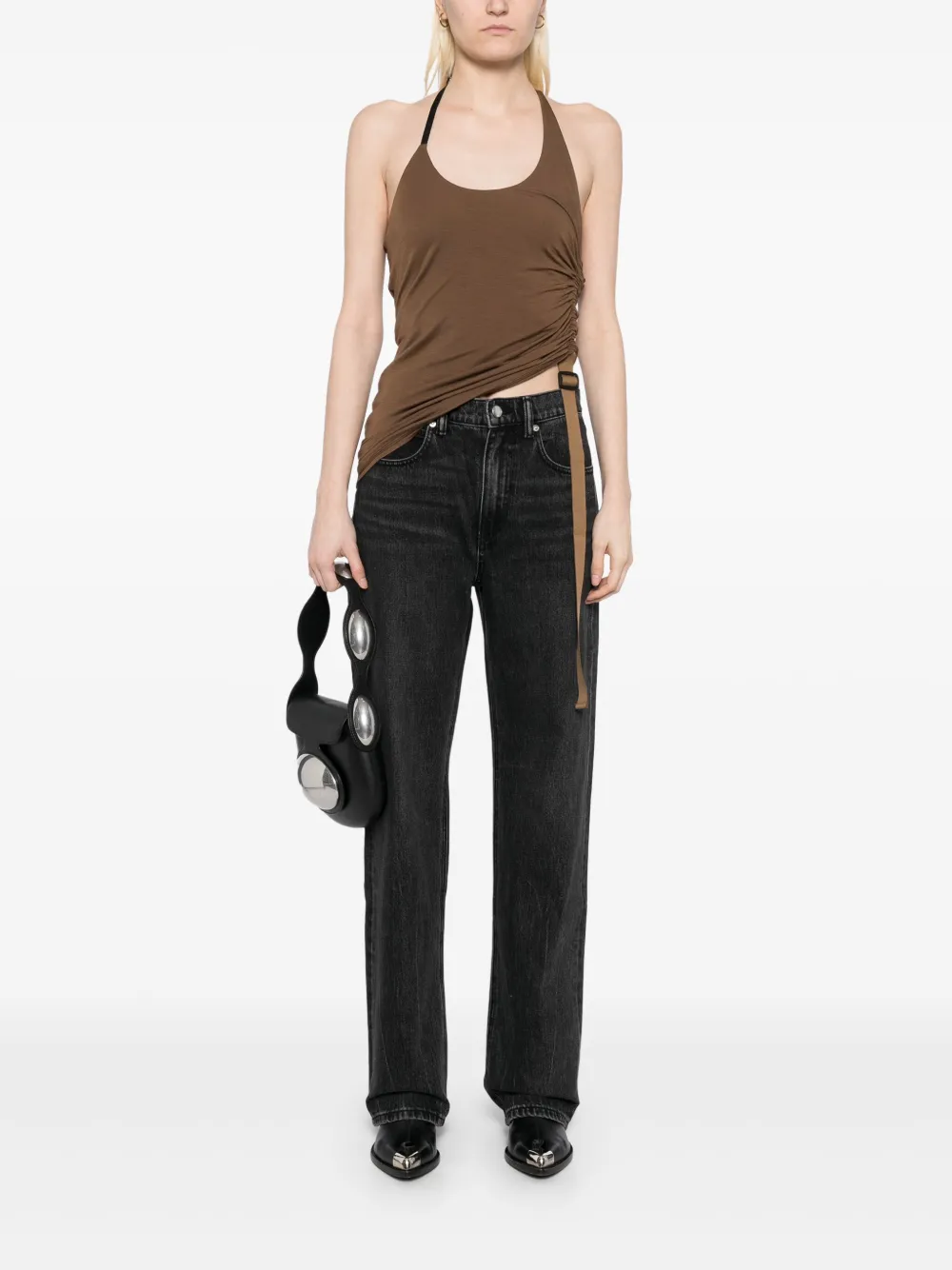 Helmut Lang Harnas top - Bruin