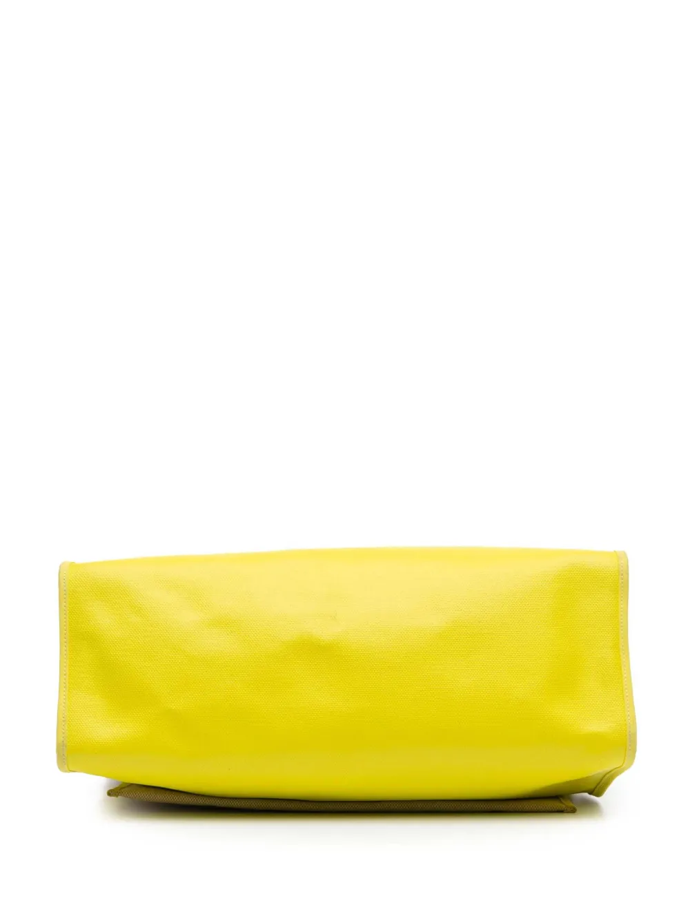 Pre-owned Hermes 2020 Toile H Berline Herbag Zip 39 Satchel In Yellow