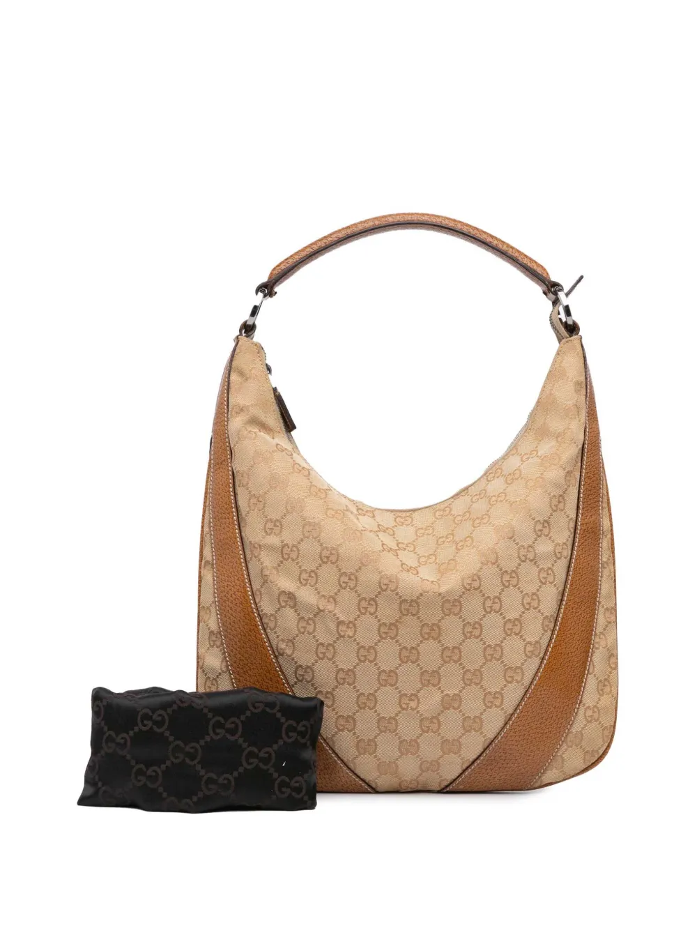 Gucci Pre-Owned 2000-2015 GG Canvas hobo bag - Bruin