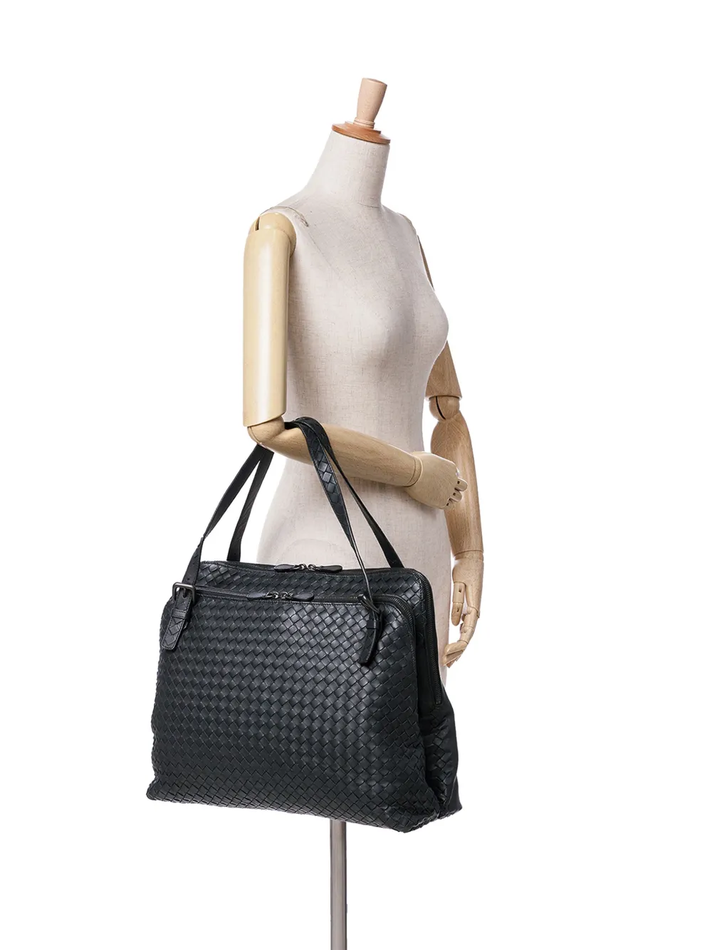 Bottega Veneta Pre-Owned 2012-2024 Nappa Intrecciato business bag - Zwart