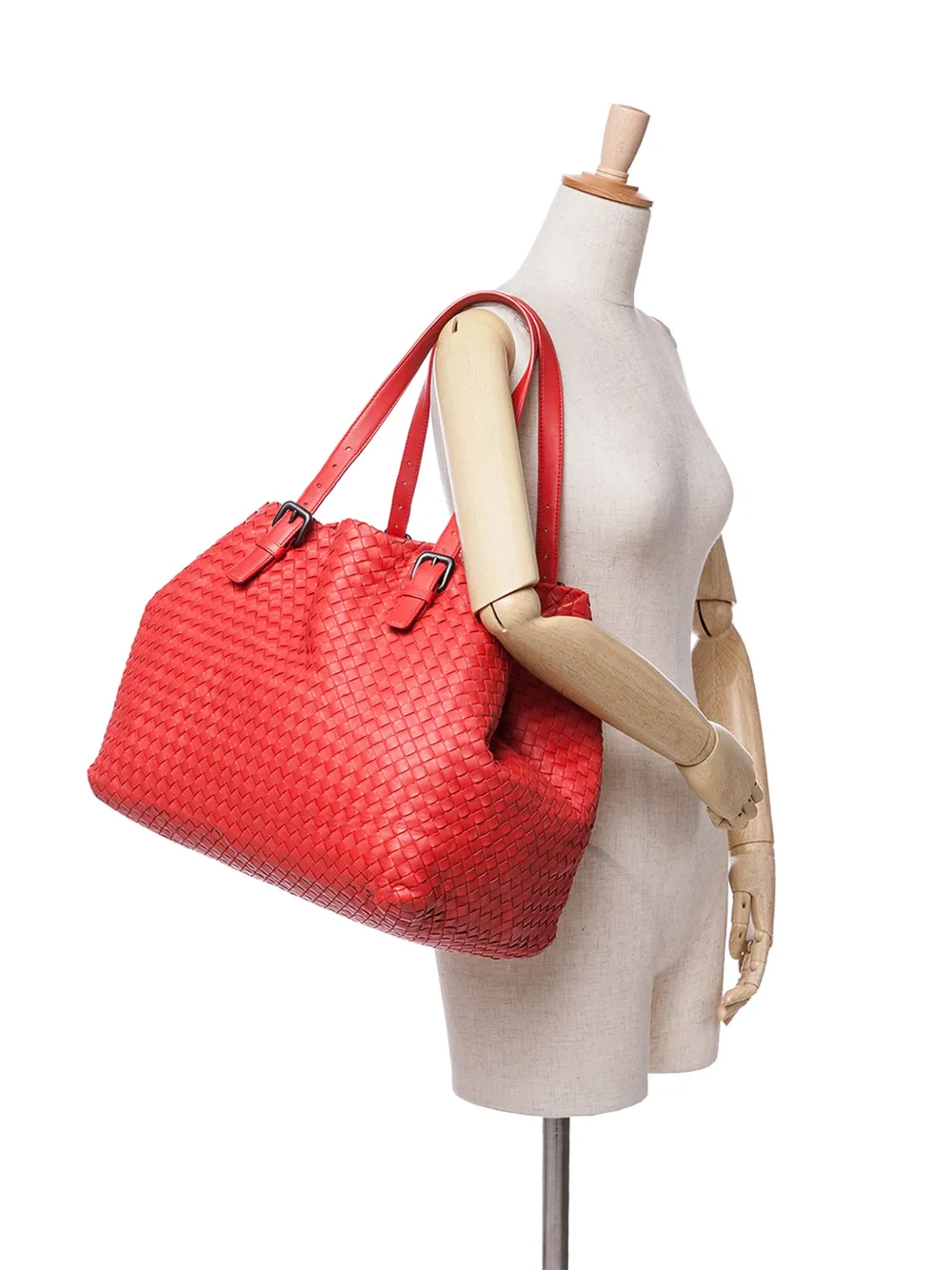 Bottega Veneta Pre-Owned 2012-2024 Large Nappa Intrecciato Cesta tote bag - Rood