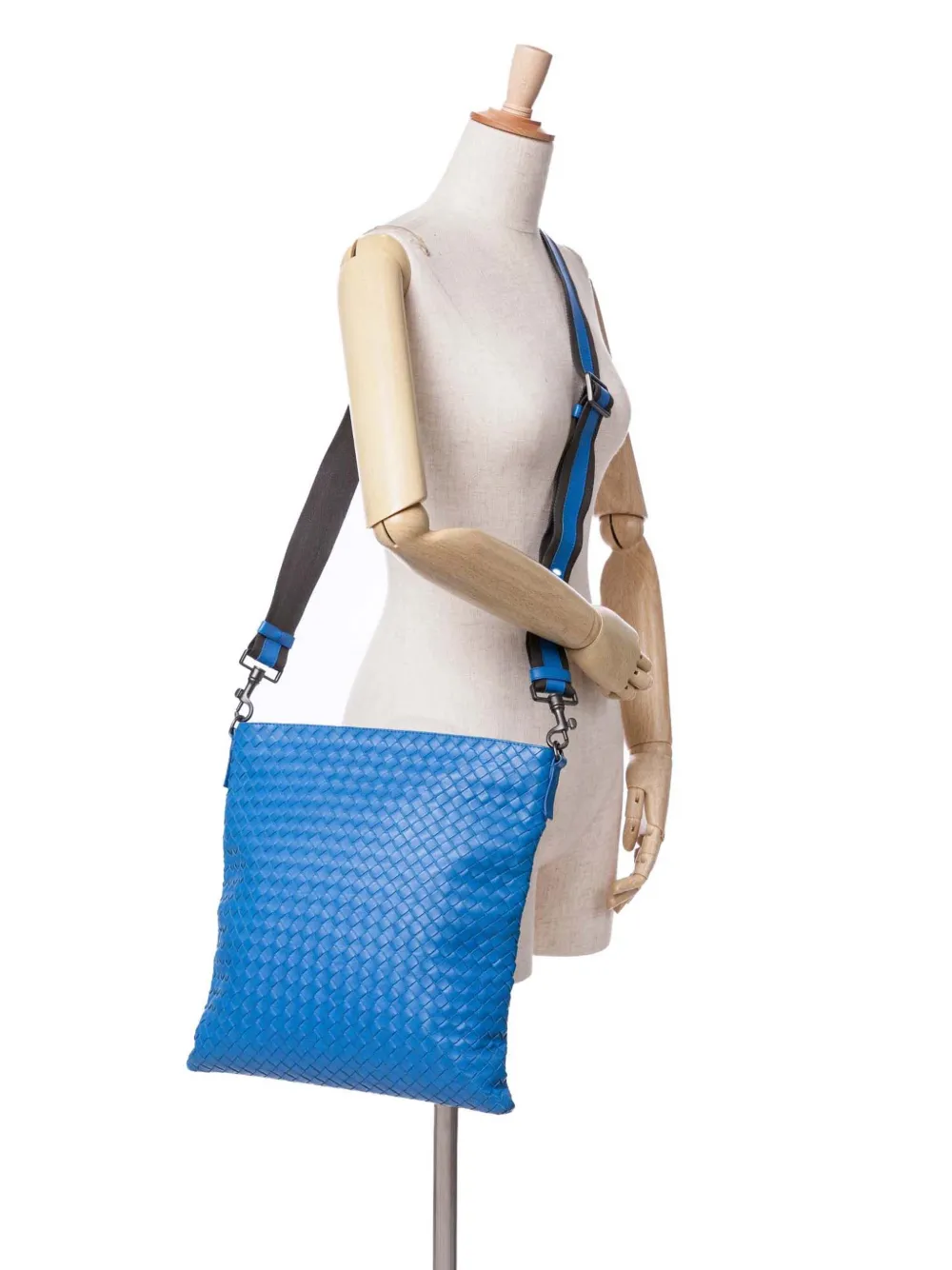 Bottega Veneta Pre-Owned 2012-2023 Intrecciato crossbody bag - Blauw