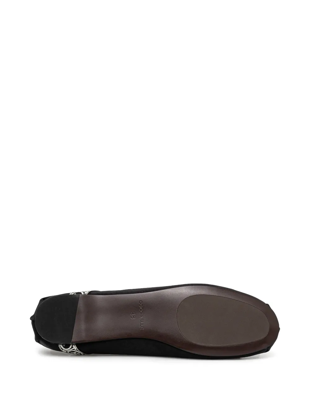 Coccinelle ankle-strap ballerina shoes Black