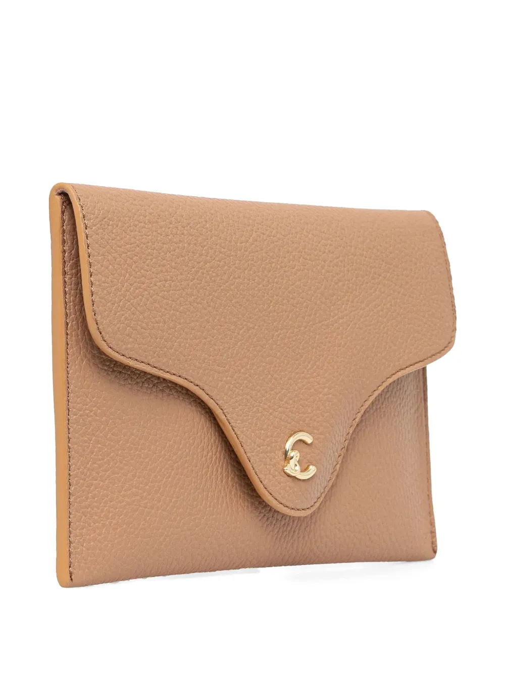 Coccinelle Leren clutch - Beige