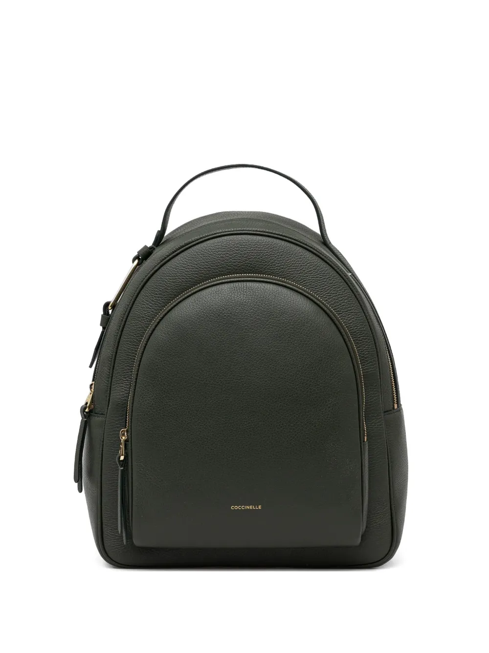 Coccinelle large Malory zip backpack | Green | Image 1