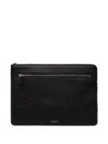 Coccinelle leather laptop bag - Black