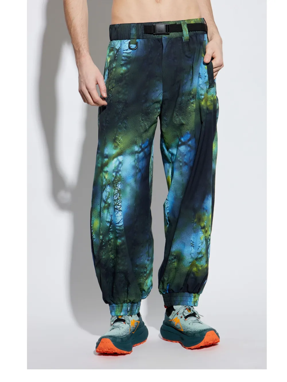 Y-3 AOP ripstop broek Blauw