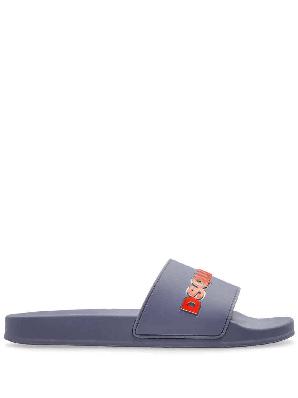 DSQUARED2 Slippers met logo-reliëf Grijs