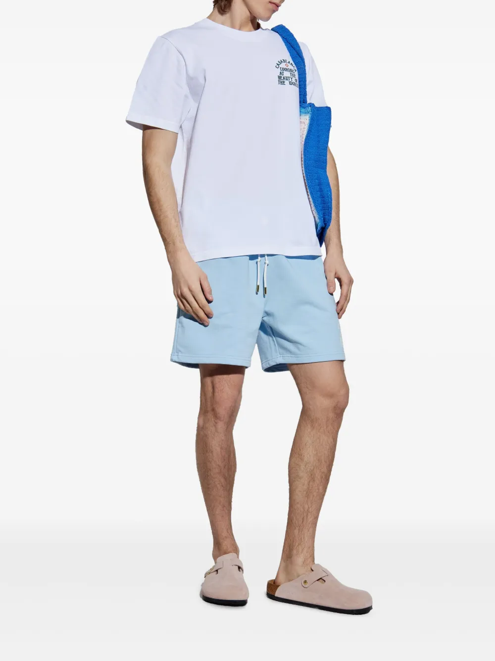 Casablanca logo-print drawstring shorts | Track & Running Shorts | Image 2