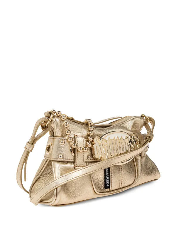 DSQUARED2 ゴシック ベルト ショルダーバッグ | ゴールドトーン