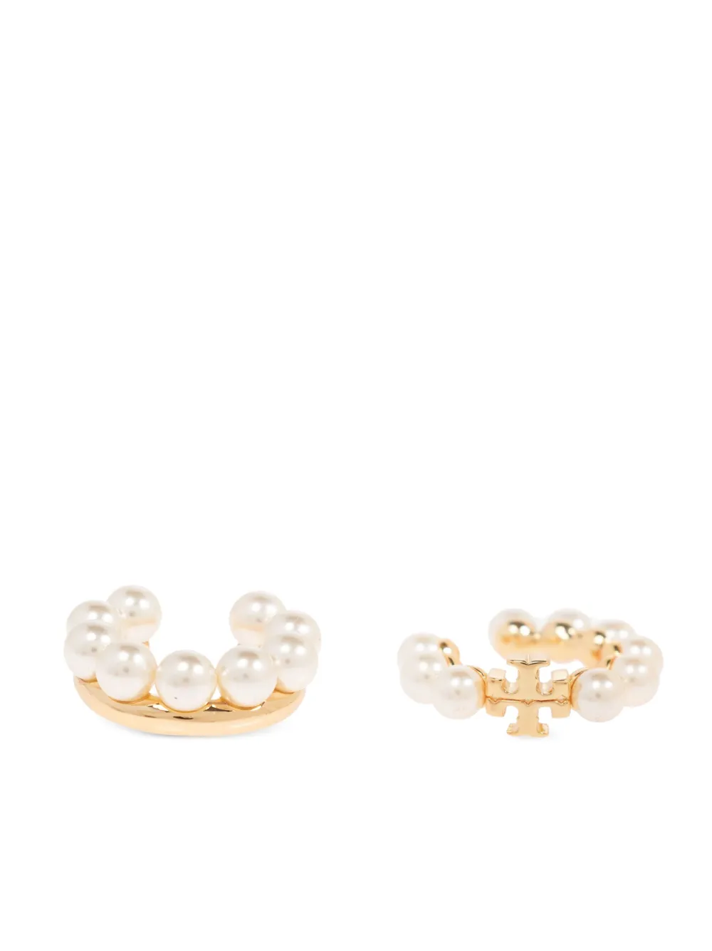 Tory Burch Kira イヤーカフ - ホワイト Tory Burch Kira イヤーカフ - ホワイト