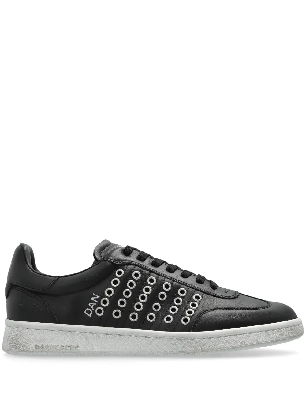 DSQUARED2 Leren sneakers Zwart