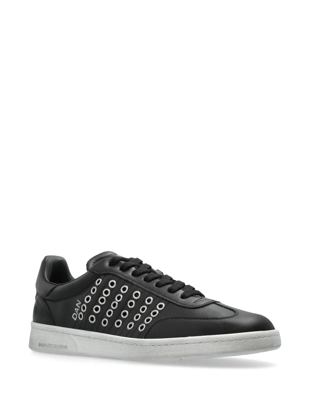 DSQUARED2 Leren sneakers - Zwart