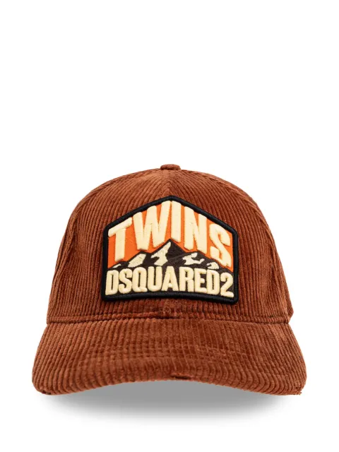 DSQUARED2 logo-appliqué cap