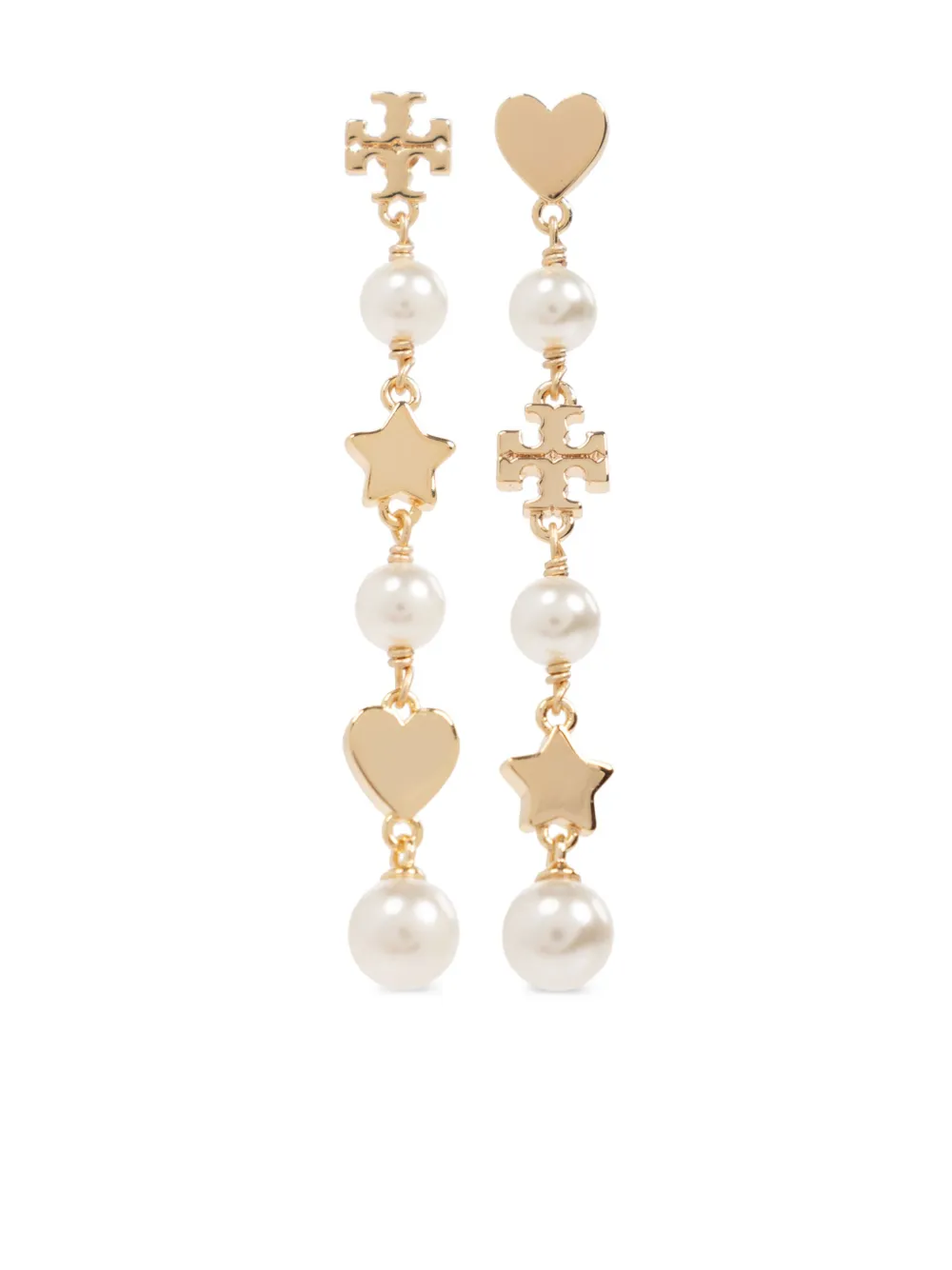 Tory Burch aretes con diseño largo | dorado | Image 1