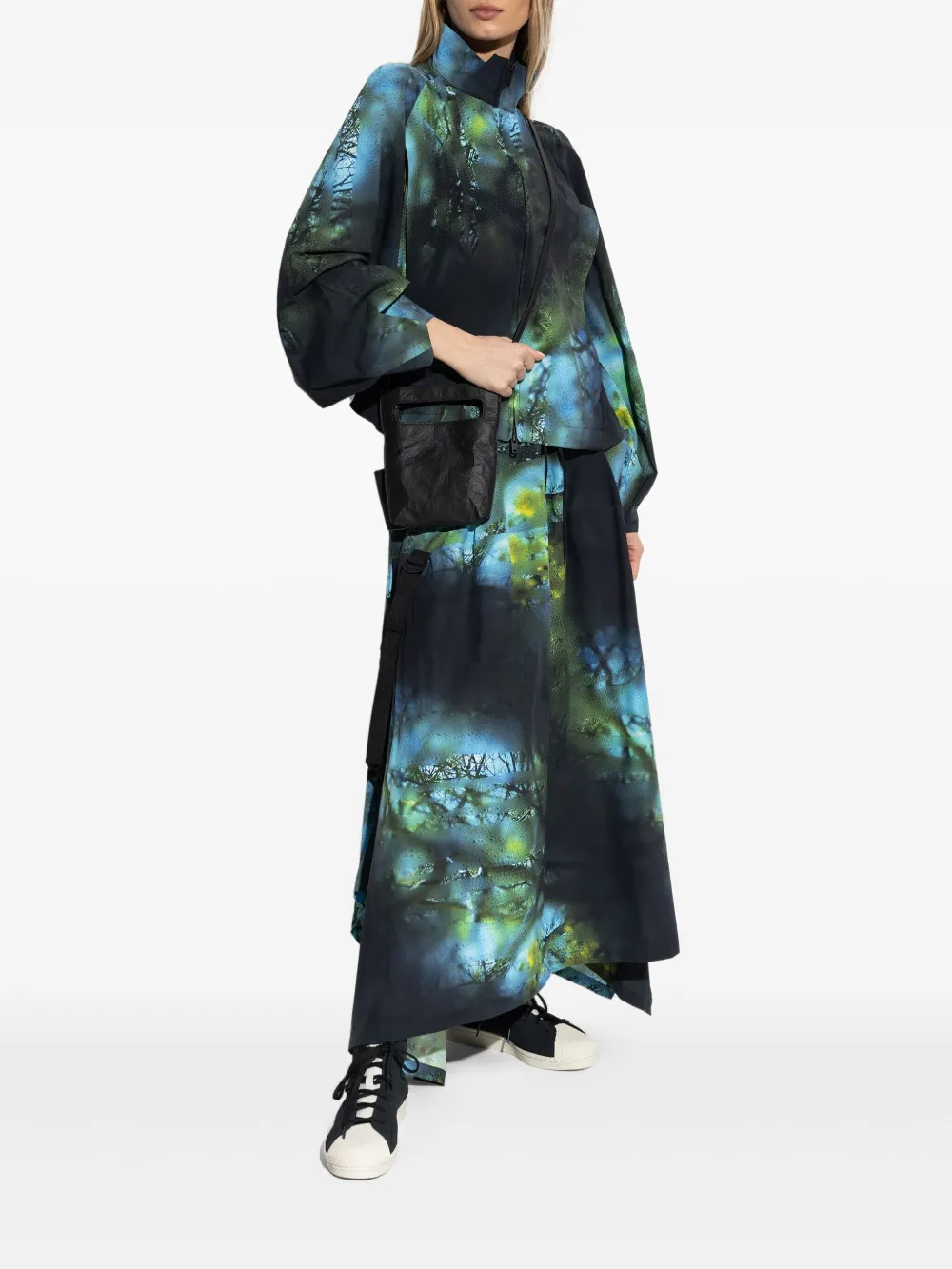 Y-3 Maxi-rok met print - Zwart