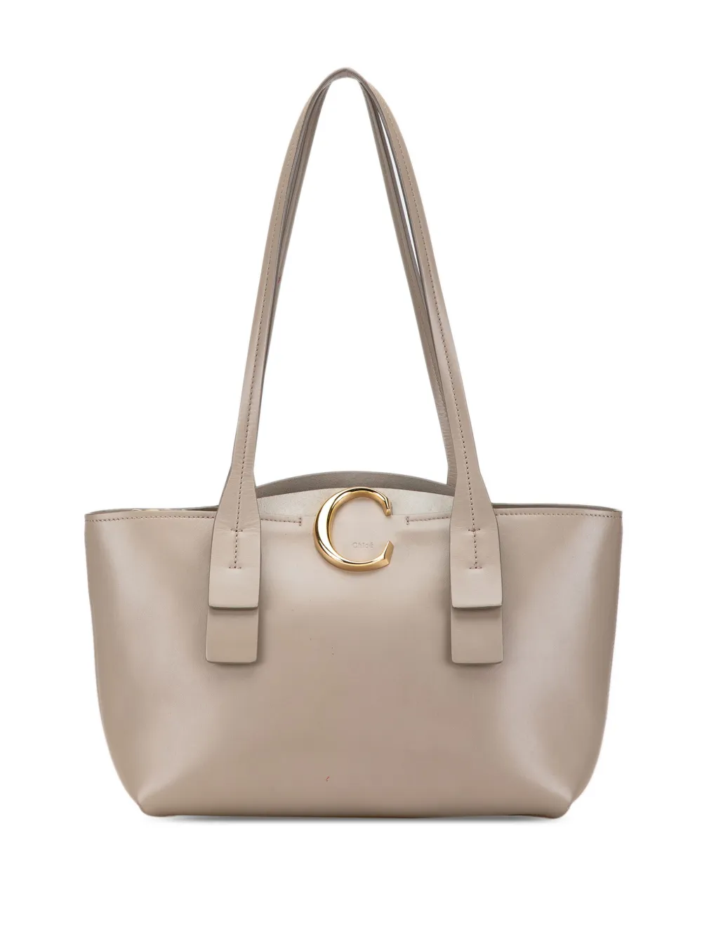 2019 Leather Zipped C tote bag