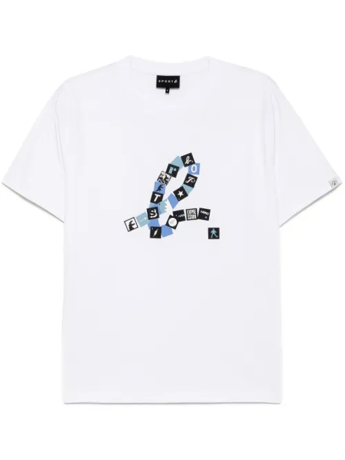T-shirt à logos carrés - SPORT b. by agnès b. - Modalova