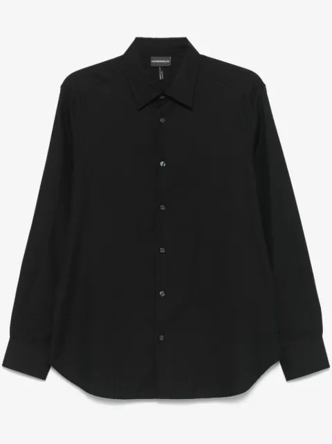 Emporio Armani Overhemd met logo-jacquard