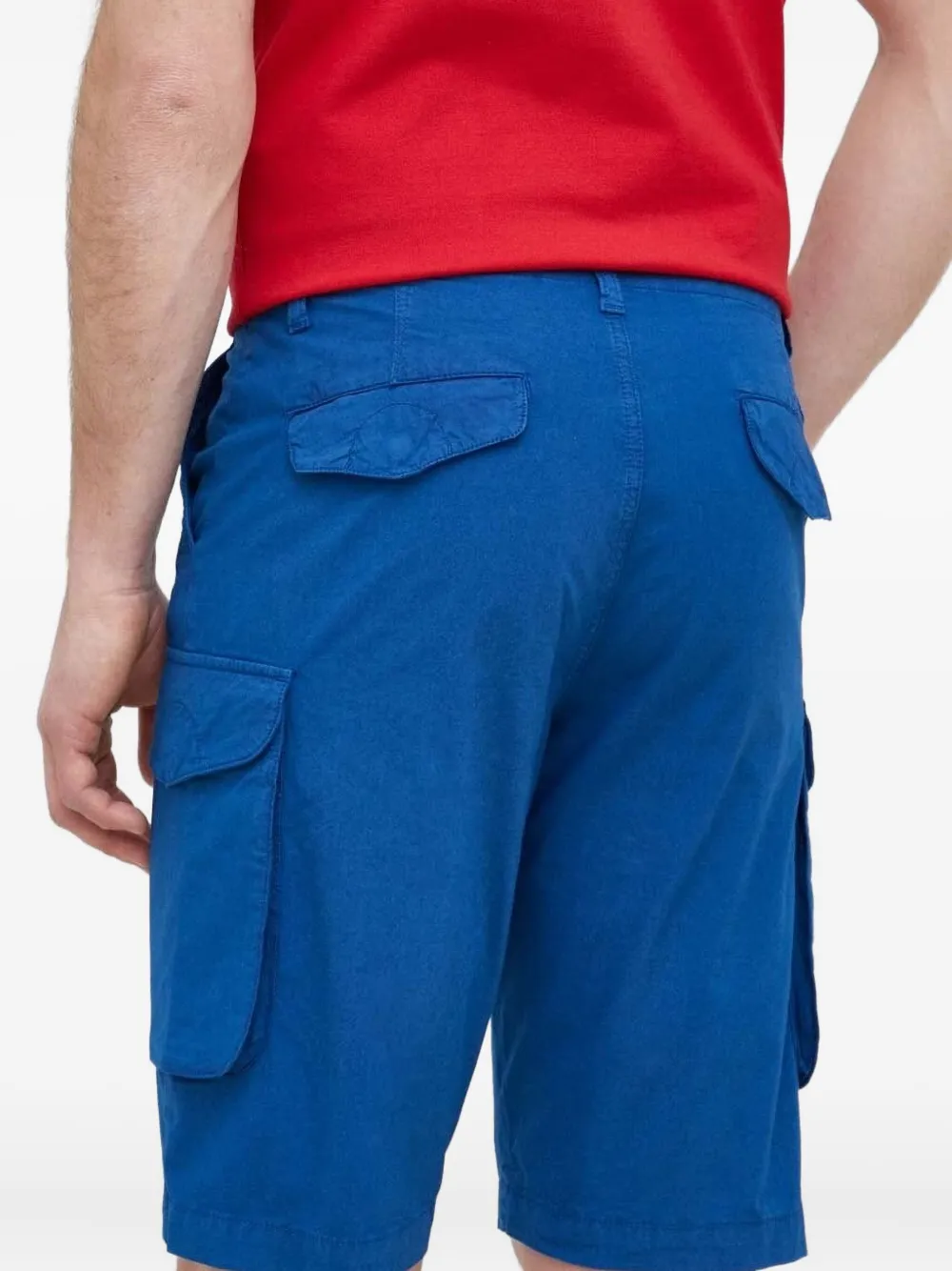 North Sails Shorts met cargo zak - Blauw
